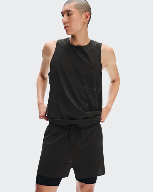 Men's Zero 2-in-1 Shorts PAF Molasses | Black - US 7621