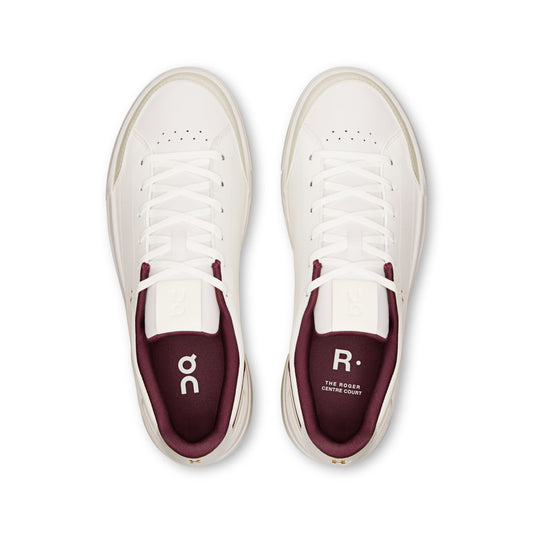Women's THE ROGER Centre Court Ivory | Maroon - US 4901