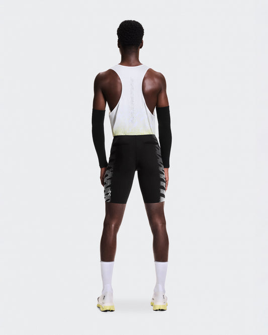 Men's Zero Half Tights Iron | White - US 6990