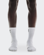 Logo Sock High 3P White - US 8376