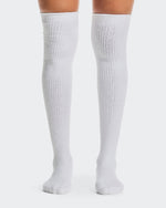 Terry Sock Knee High White - US 2917