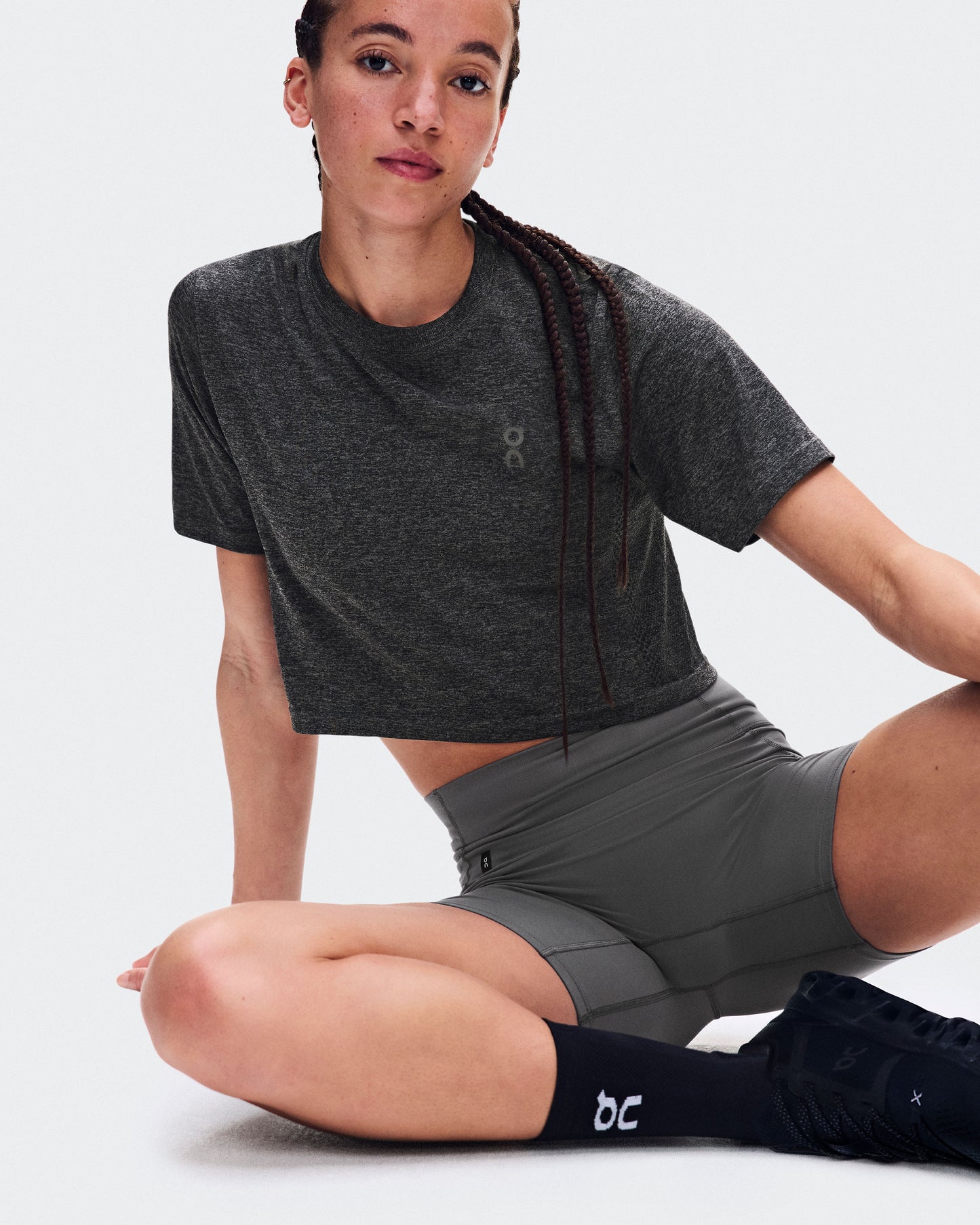 Women's Train Flex-T Crop Ember Heather - US 7532