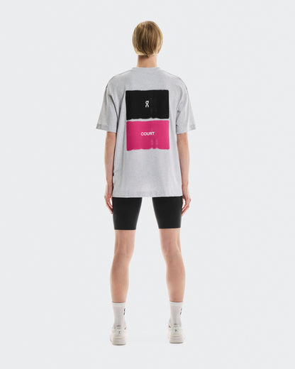 Women's Club-T Court Heather Gray | Pink - US 1286
