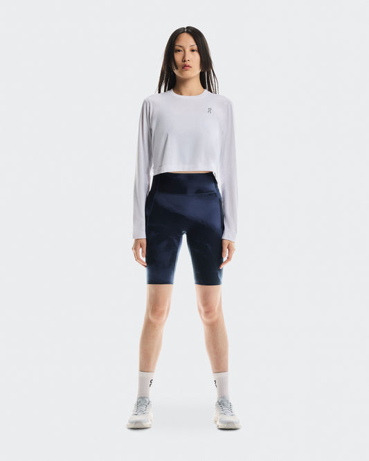 Women's Studio Tights Short Acai | Navy - US 9463