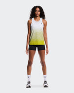 Women's Zero Singlet White | Lime - US 2206
