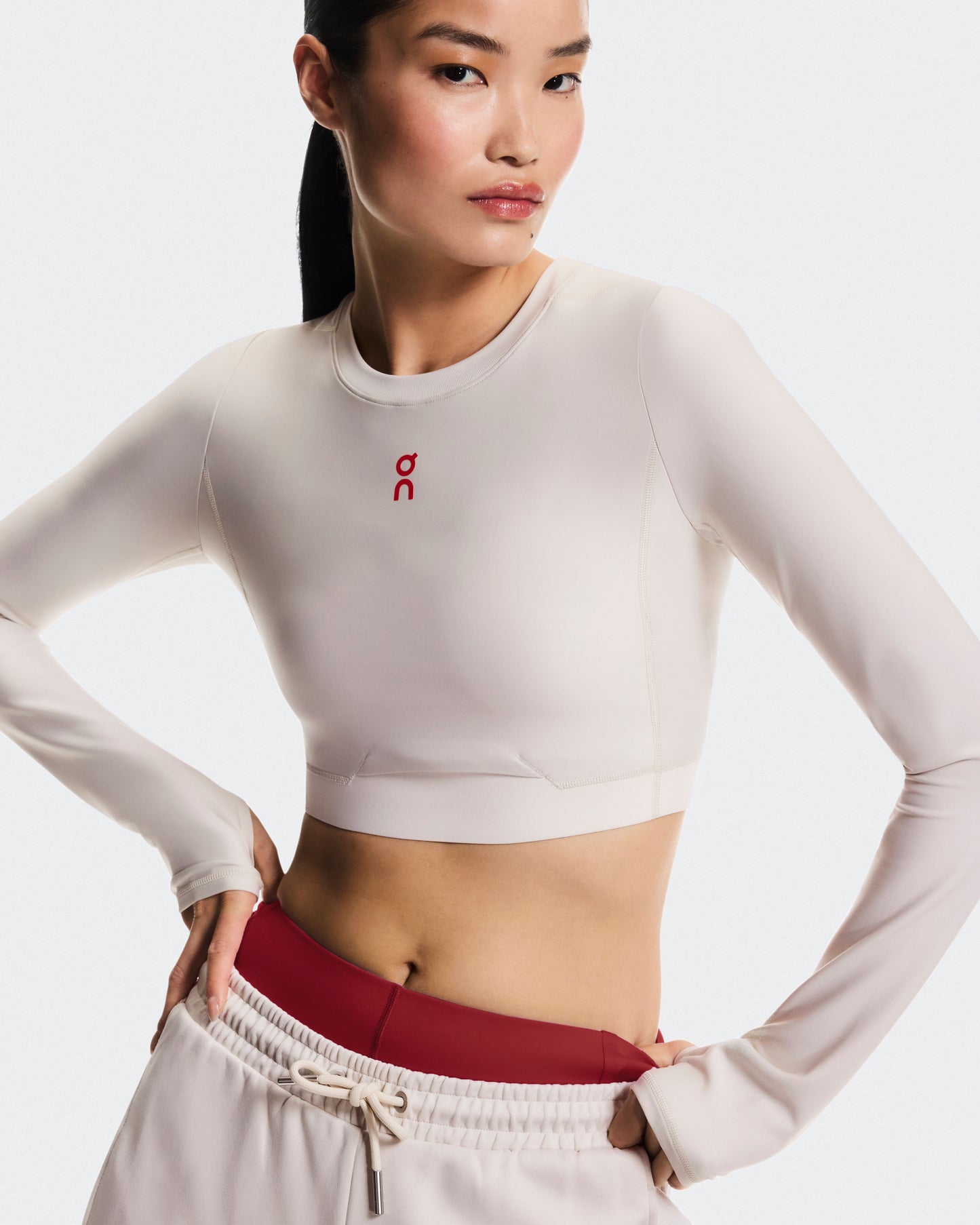 Women's Train Long Sleeve Crop Year of the Horse Pearl - US 5362