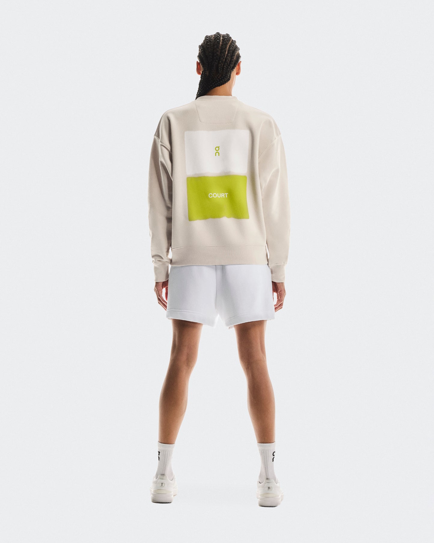 Women's Club Crew Graphic Silver - US 4836
