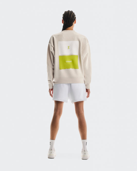 Women's Club Crew Graphic Silver - US 4836
