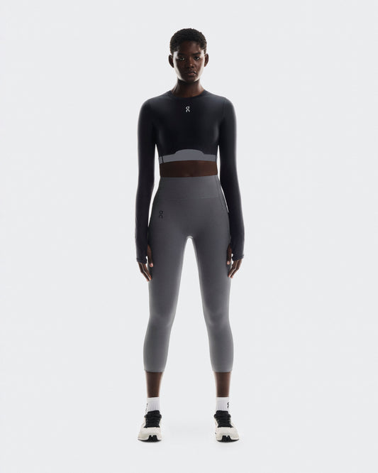 Women's Train Long Sleeve Crop Black - US 8607
