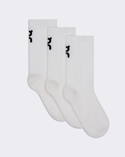 Kids Logo Sock High 3P Kids White - US 8265