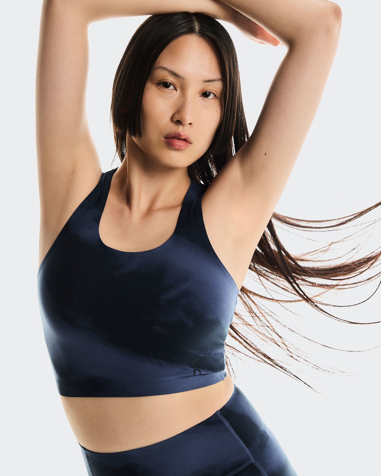 Women's Studio Open Back Crop Acai | Navy - US 2485