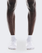 Logo Sock Mid 3P White - US 0691