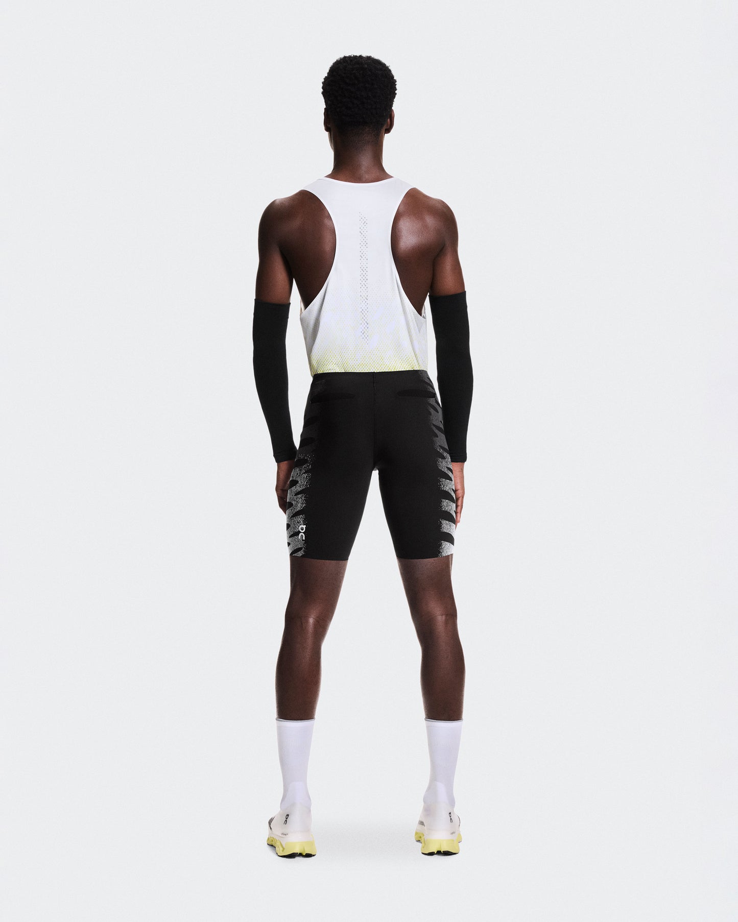 Men's Zero Half Tights Iron | White - US 6990