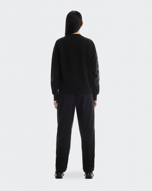 Women's Club Crew Graphic Black | Olive - US 0599