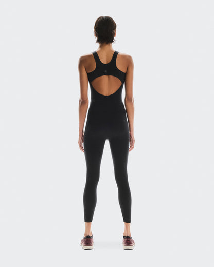 Women's Studio Knit Bodysuit 7/8 Black | Eclipse - US 6863