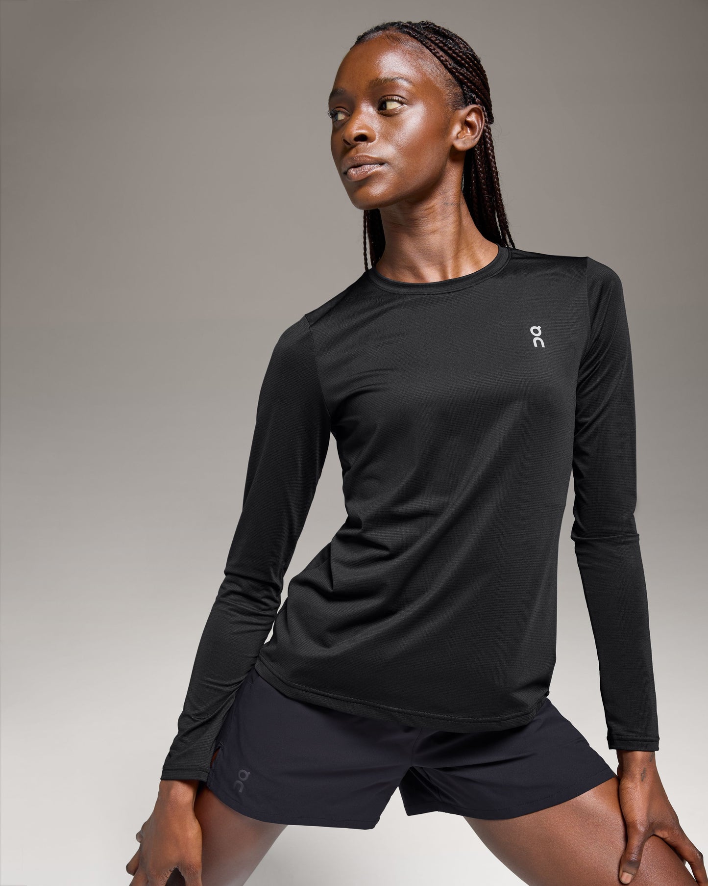 Women's Core Long-T Black - US 2543