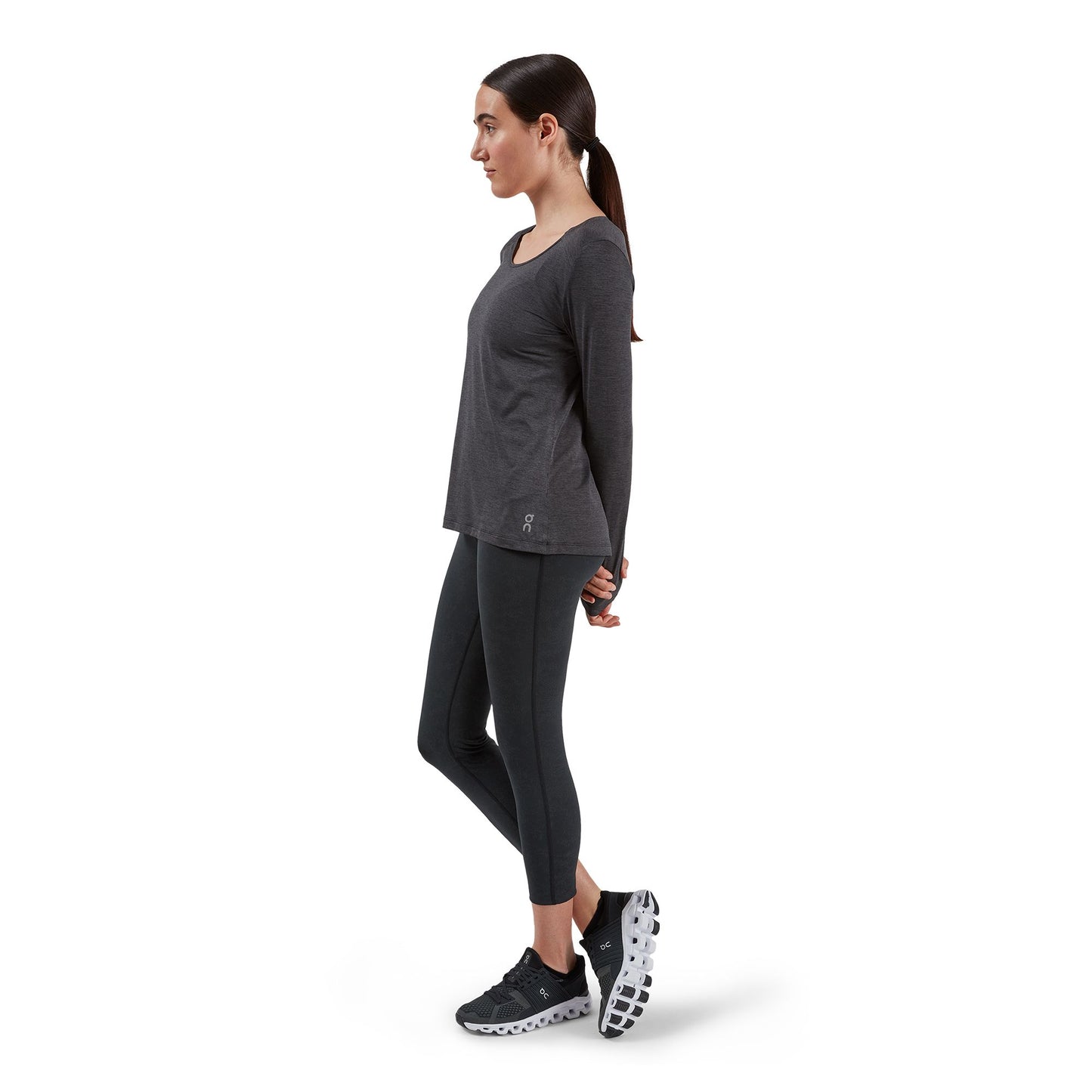 Women's Performance Long-T Black - US 5075
