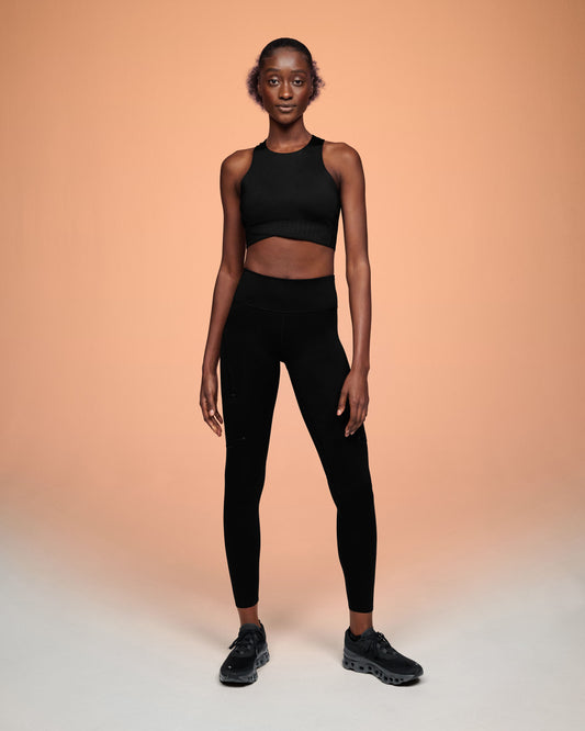 Women's Race Crop Black | Eclipse - US 4691