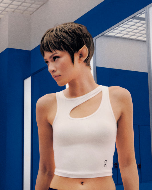 Women's Studio Cut-Out Crop White - US 6063