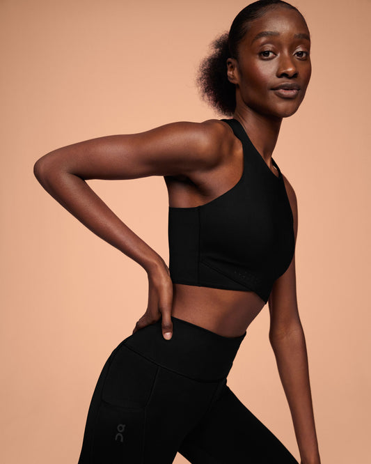 Women's Race Crop Black | Shadow - US 3248